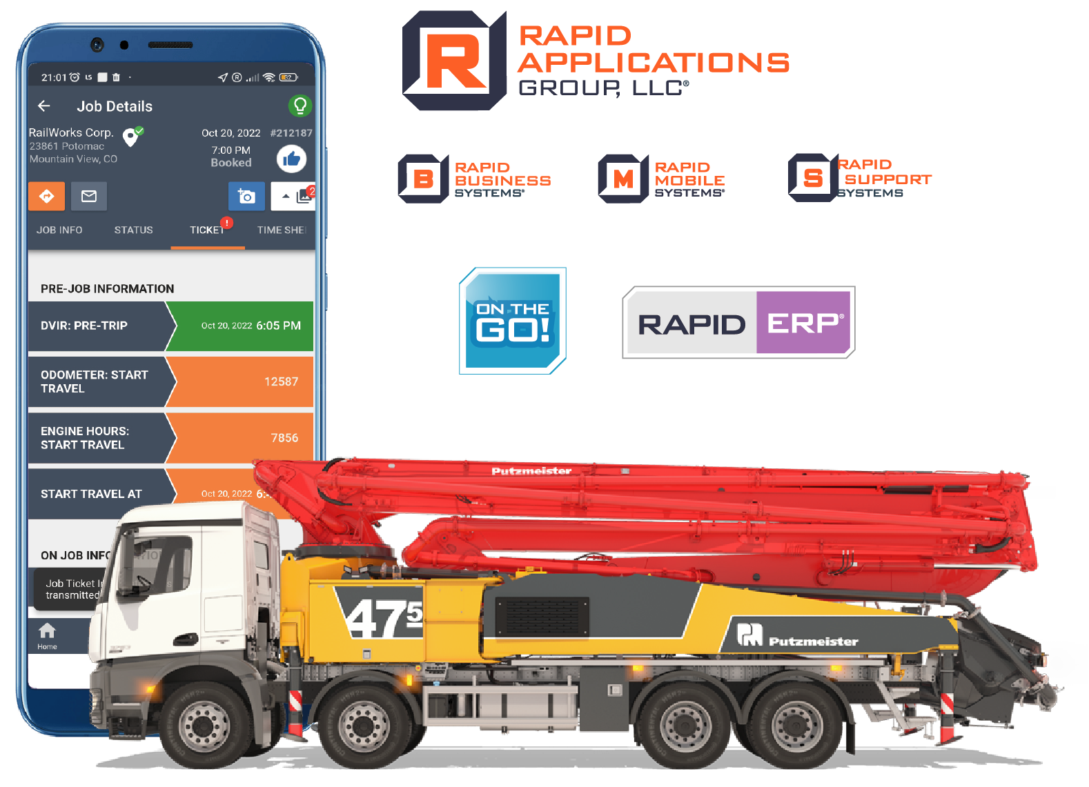 concrete pumping industry software